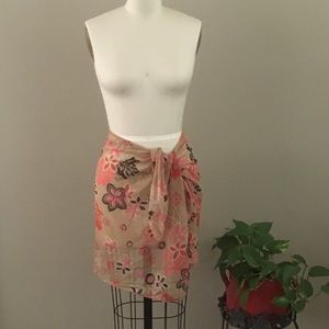NWOT”Athena” Mesh Sarong Wrap Bathing Suit Coverup